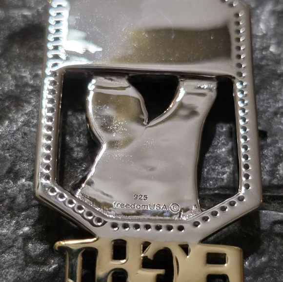 Sterling silver TRUMP PENDANT